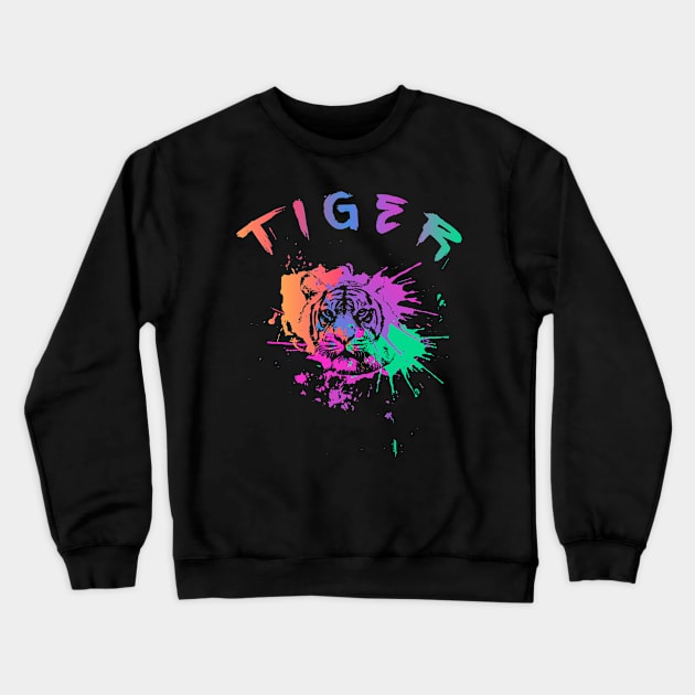 Tiger Crewneck Sweatshirt by Florin Tenica